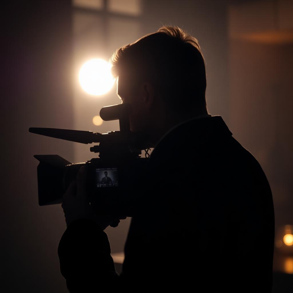 Cinematographer filming an agent's brand story